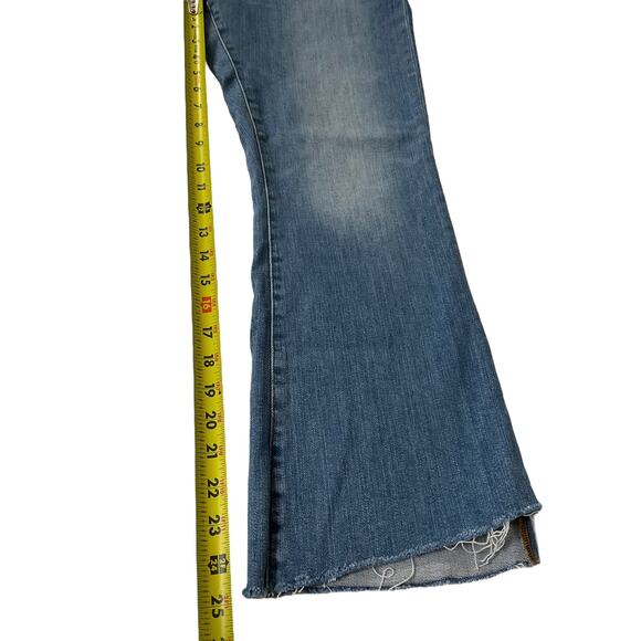 Frame Blue Le Crop Stretch Mini Boot Cropped Pants Women Size 30 | 30-2 - Picture 6 of 9